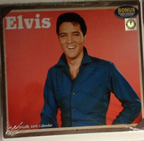 Elvis Presley - 2015 Color 16 Month Calendar + FREE Wallpaper!