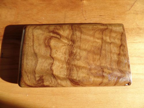 Business card holder Olivewood light weight to carry