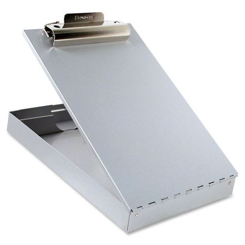 Saunders Redi-Rite Aluminum Storage Clipboard 1&#034; Clip Capacity + Compartment