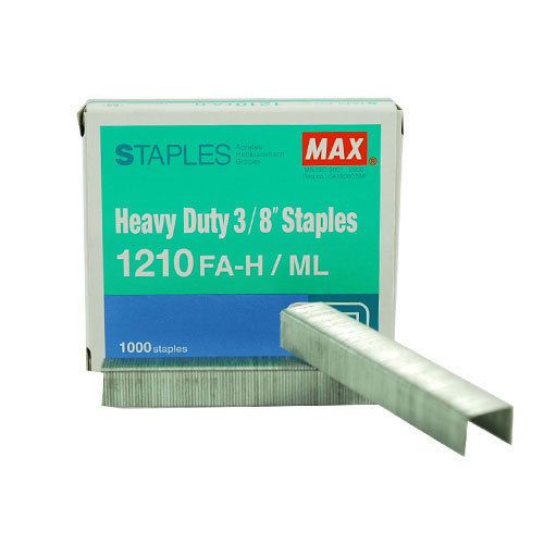 Max 3/8&#034; Staples For The HD-12N Series and HD-12F 1000 Pack - 1210FA-H Free Ship