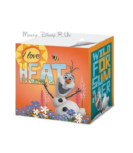Walt Disney Frozen OLAF I Love Heat Wild For Summer Sticky Note Cube 2.75&#034; Cubed
