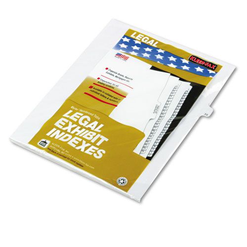 80000 series legal index dividers, side tab, printed &#034;34&#034;, 25/pack for sale