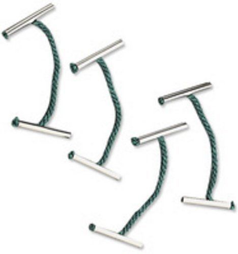 Pack of 100 Metal End Treasury Tags (51mm) - Paper Hole Punch Filing Clips