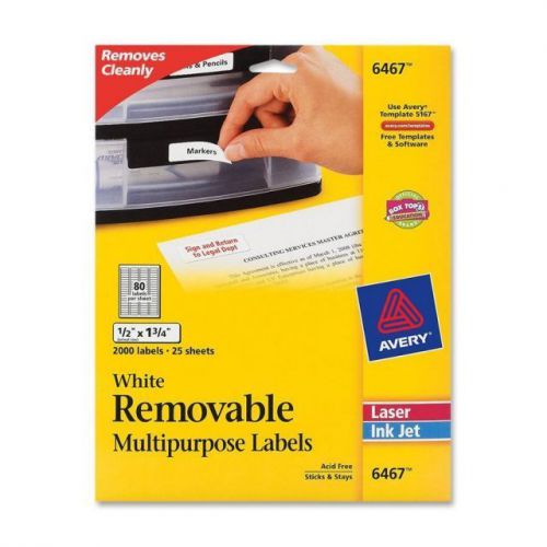 Avery Removable Multipurpose Labels - AVE6467