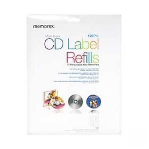 Memorex CD Labels Refills - White 32020424