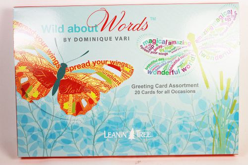 Leanin Tree Wild about Words Greeting Card Assortment