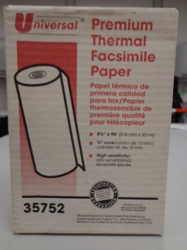Universal Premium Thermal Facsimile Paper Rolls 35752