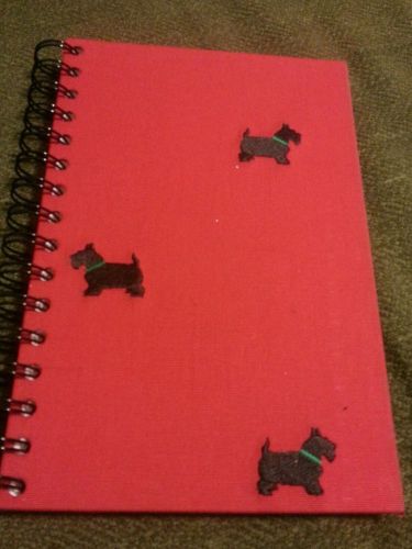 Scottie Dog Lilly Pultizer Spiral Red Notebook