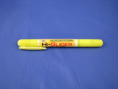 12 PACK Bible or Book Yellow Hi Glider Acid Free Gel Stick Pen No Bleed  982529