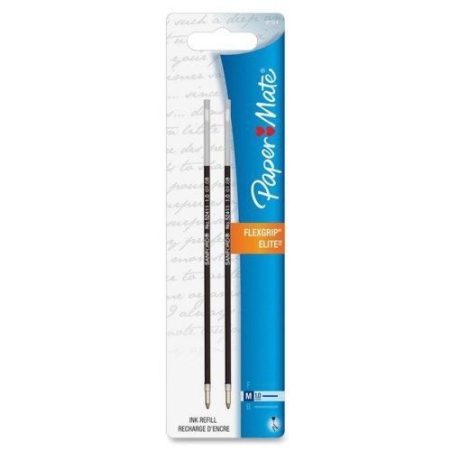 Paper Mate Ballpoint Pen Refill - Medium Point - Black - 2 / Pack (9732431PP)