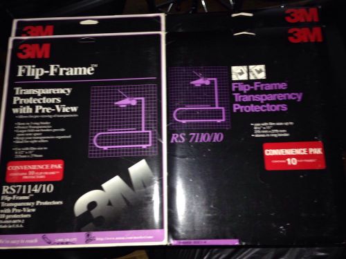 3M Flip-Frame Transparency Protectors RS7110/10  RS7114/10