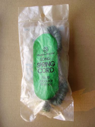 NOS WESTERN ELECTRIC SPRING GREEN TELEPHONE HANDSET CORD LONG