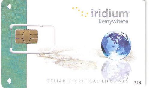 Pre Paid Iridium Satellite Phone SIM Card - Fast from Melbourne - 50 min 1 month