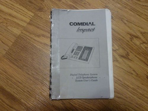 COMDIAL USER GUIDE IMPACT  LCD SPEAKERPHONE USER&#039;S GUIDE ***FREE SHIPPING***