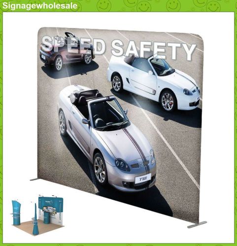 8ft straight tubes fabric tension display wall tradeshow/graphics include-ca for sale