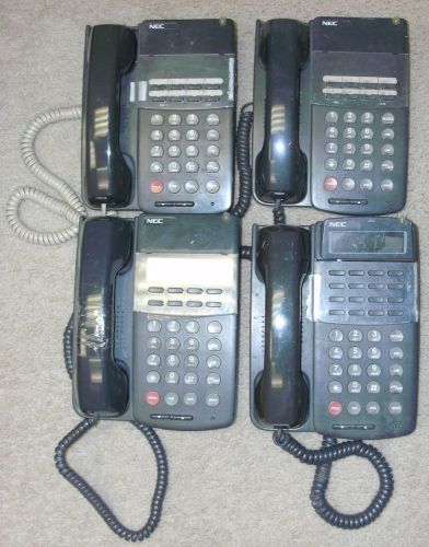 Lot of 4 NEC ETW-8 &amp; ETW-16DC-2 TEL Office Business Phones