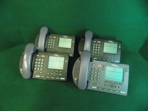 Nortel networks i2004 w/ integrated switch ntdu82 business ip phone (lot of 4) ^ for sale