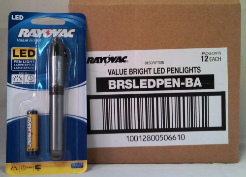 Rayovac BRSLEDPEN-B LED Penlight Flashlight, Colors Vary -Case of 12 &#034;Wholesale&#034;