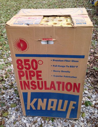 Knauf Fiber Glass Pipe Insulation Lot 27 pcs 1 3/8 x 36&#034; Steam / Freeze