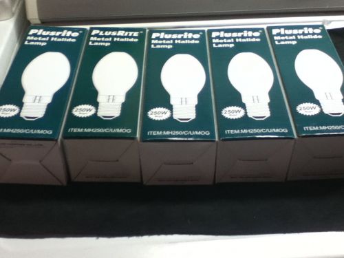 Plusrite metal halide lamps 250w mogul 5 bulbs white 1 low price for sale