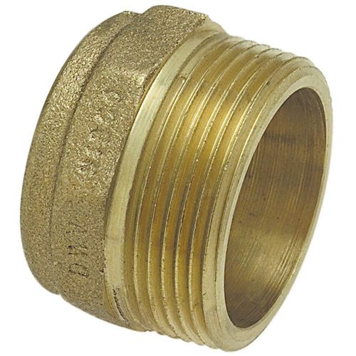 NIBCO CL804 1 1/2 DWV C X MPT MALE ADAPTER, CAST BRONZE, 1-1/2 In