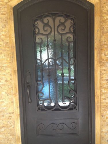 Iron Hand Made Entry Door , High Quality