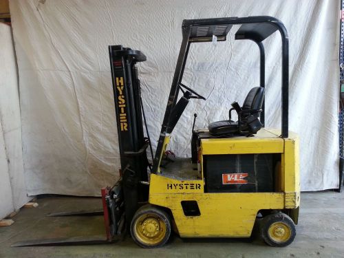 Forklift truck fork lift electric hyster 4000 lb cap double mast propane for sale
