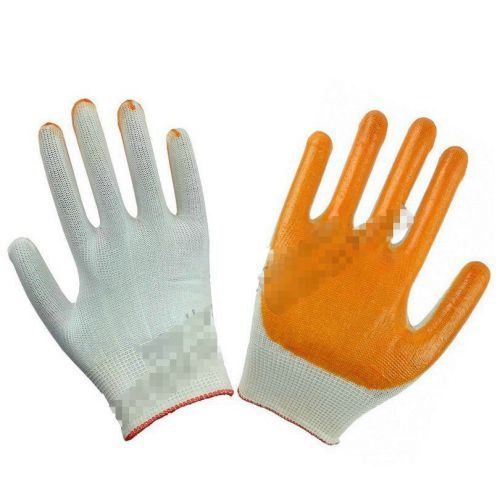 12 Pairs Unisex Nylon Practical Durability Protective Work Glove Gloves LYRC0012