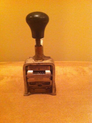 Old Vintage Classic American Visible Numbering Machine model 71