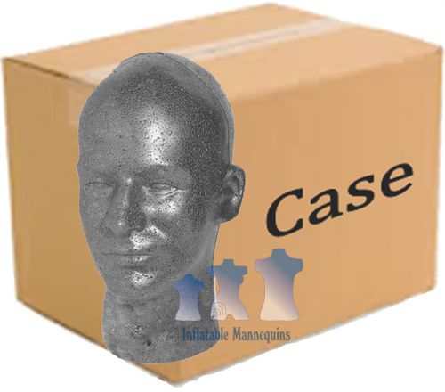 Male head, styrofoam graphite; 8-pack for sale