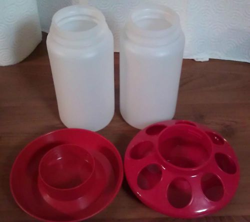 POULTRY WATERER/FEEDER SET HATCHING EGGS INCUBATORS  FREE SHIPPING
