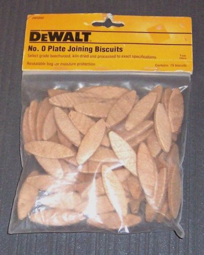DEWALT DW6800 No. 0 Size Joining Biscuits (75 Pieces)