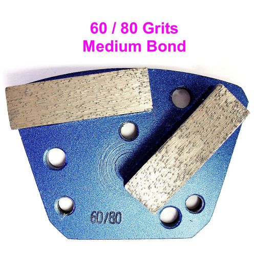 Trapezoid Concrete Grinding Shoe Plate - 60/80 Grit Medium Bond