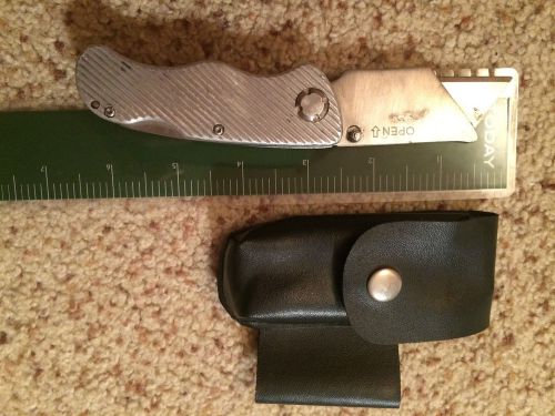 Metal Box Knife with Pouch