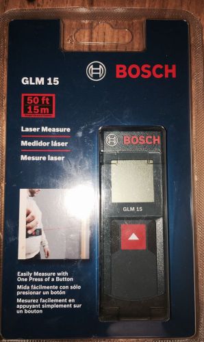 Bosch GLM 15 50ft Compact Laser Digital Tape Measure New In Box