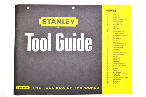 STANLEY TOOL GUIDE Book 1968 #RR215 how to use &amp; care for many tools parts lists