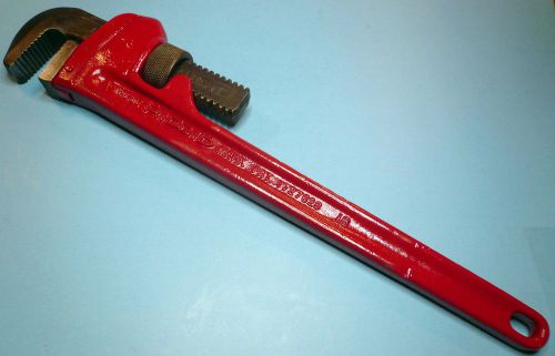 Ridgid 18&#034; x 2-1/2&#034; heavy duty pipe wrench ridge tool co ohio usa great shape for sale