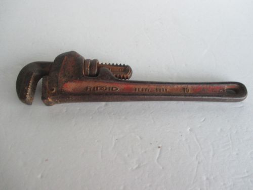 Vintage Heavy Duty Ridgid Well Drilling Tool Plumbing Pipe Wrench Adjustable