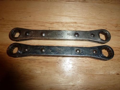 Pair of Broken Snap on wrenches.  R1618 &amp; R1618S  9/16 ends work  1/2 ends don&#039;t