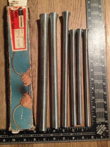 Six (6) Vintage Sears Craftsman Tube Bender Set, 1/4, 5/16, 3/8, &amp; 7/16&#034; w/ Box