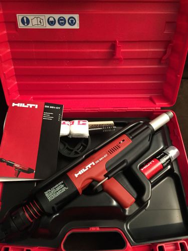 Hilti dx 351-ct fully automatic powder-actuated tool with extension poles &amp; bag for sale