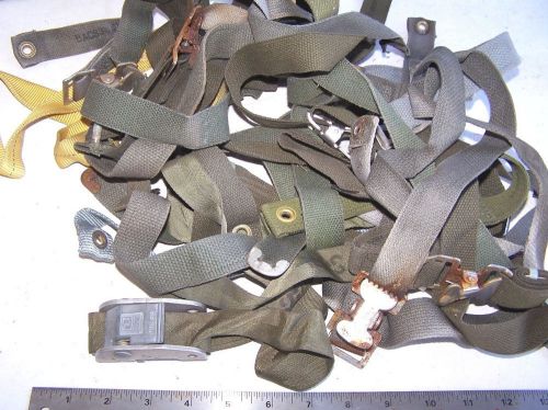 Eighteen pieces 1 inch tie down straps