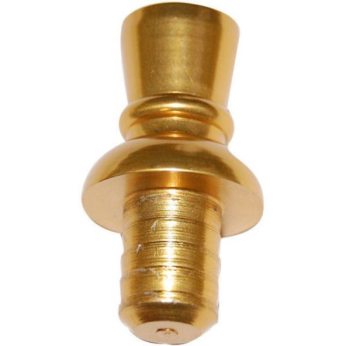 Brass top hat finial for tap handle-draft beer kegerator faucet replacement part for sale