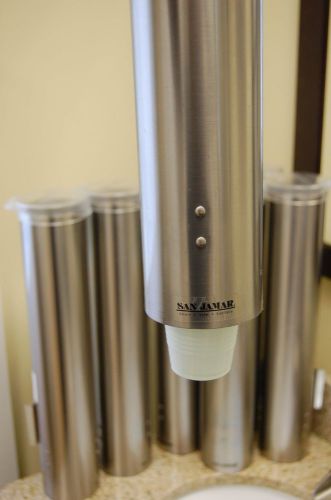 Cup dispensers (7) 16&#034; stainless steel San Jamar