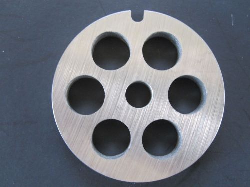 Size #5 Meat Grinder Plate disc w/ 1/2&#034; holes              Stainless Steel