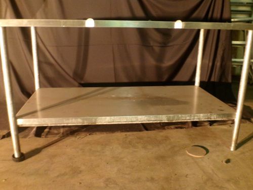 Stainless Steel Prep Table, no tops, underneath storage shelf