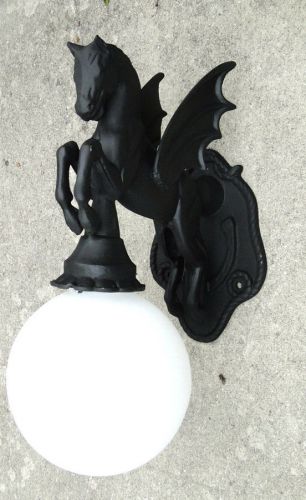 Pegasus wall mounted sconce light indoor or outdoor winged dragon horse for sale