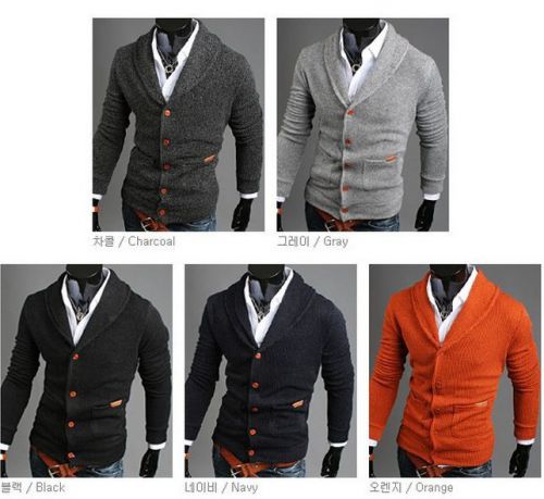 Men&#039;s new men&#039;s V-neck long-sleeved sweater coat sweater Slim Korean sweater