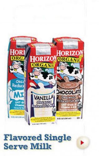 Horizon Organic Reduced Fat 1% Vanilla Milk 8 oz single serve 18 count