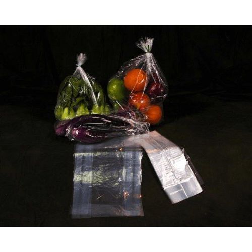 100 10x8x24 Clear GUSSETED Open Top Poly Bags 10 x 8 x 24 LDPE 1.5 Mil